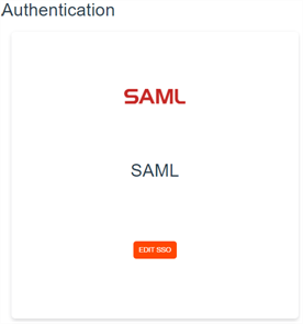 Edit SSO option