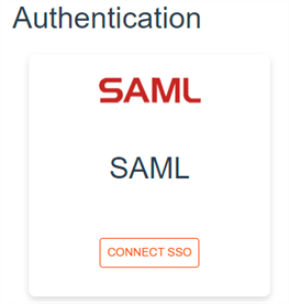 SAML connect SSO option