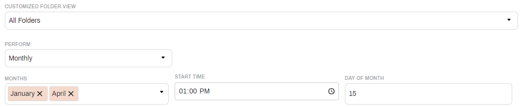 General settings
