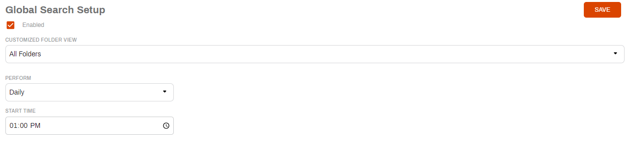 Global Search Setup