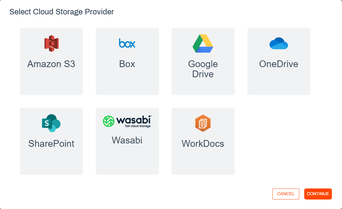 Cloud Storage options