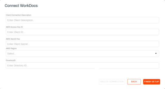 Connect WorkDocs cloud storage