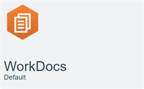 WorkDocs connection tile