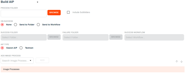 Build AIP configuration options