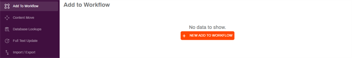 New Add to Workflow automation