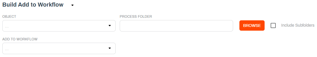 Build Add to Workflow