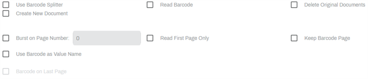 Barcode Recognition options