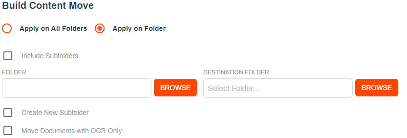 Build Content Move section
