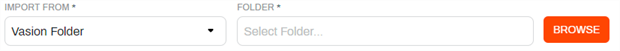 Import from a Vasion folder fields