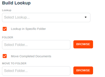 Build Lookup section