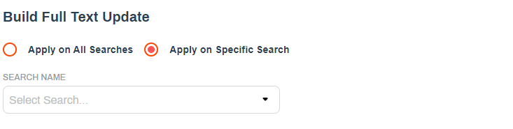 Build Full Text Update section