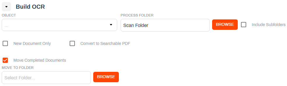 Build OCR section