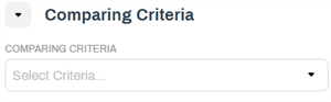 Comparing Criteria configuration Comparing Criteria configuration