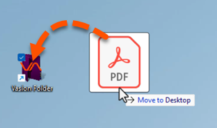 Drag file to Vasion folder