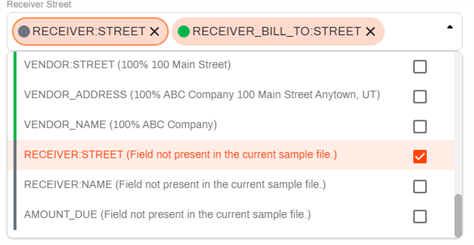 Mapped selection not present in current document