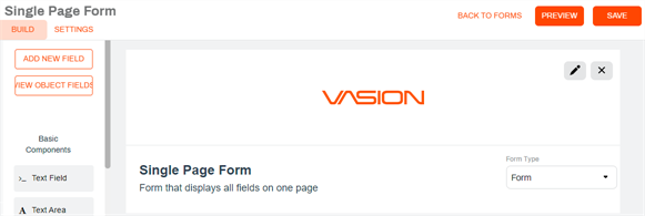Form type options