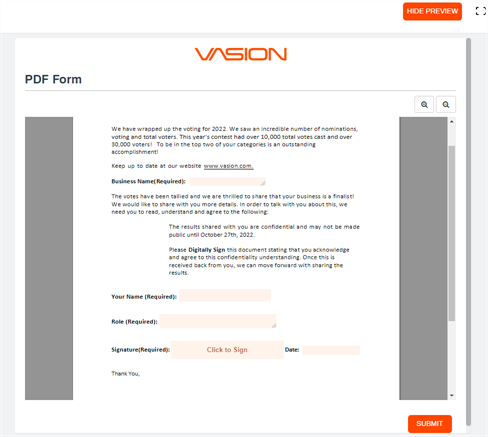 Form preview