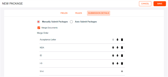 Merge Order options