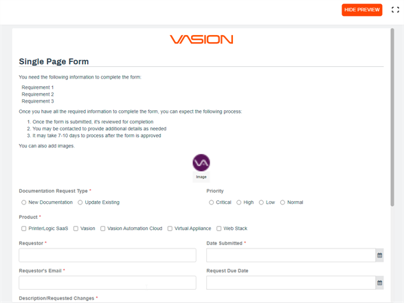 Form preview
