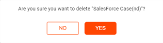 Delete lookup confirmation modal