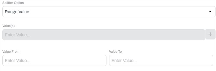 Range Value data opiton
