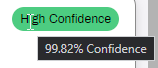 Document confidence score