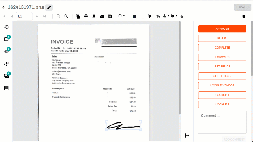 collapse document data