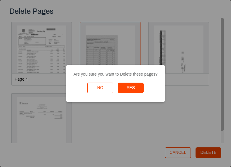 Delete pages