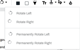 Page rotate options