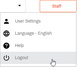 Logout option