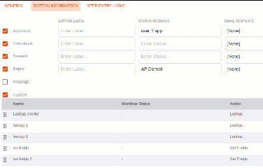 Set order for custom buttons
