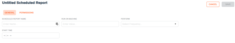 Scheduled report configuration Scheduled report configuration