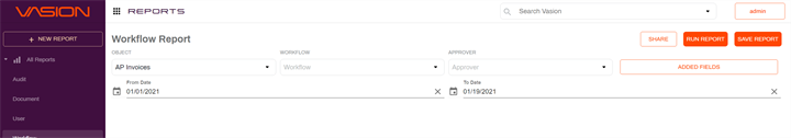 Workflow report