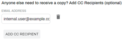Add a CC recipient to a document