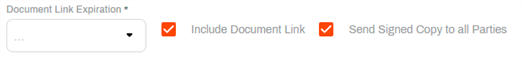 Document link expiration options