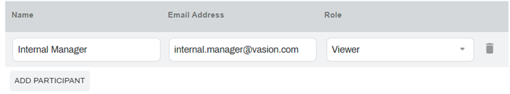 Add a participant to a document