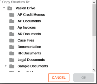 Copy folder structure