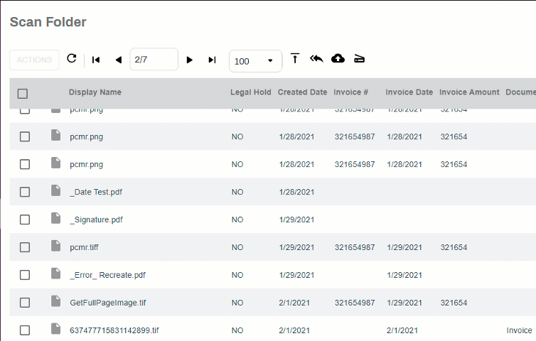 Navigation using page number