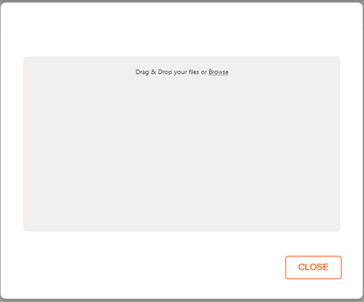 Upload modal