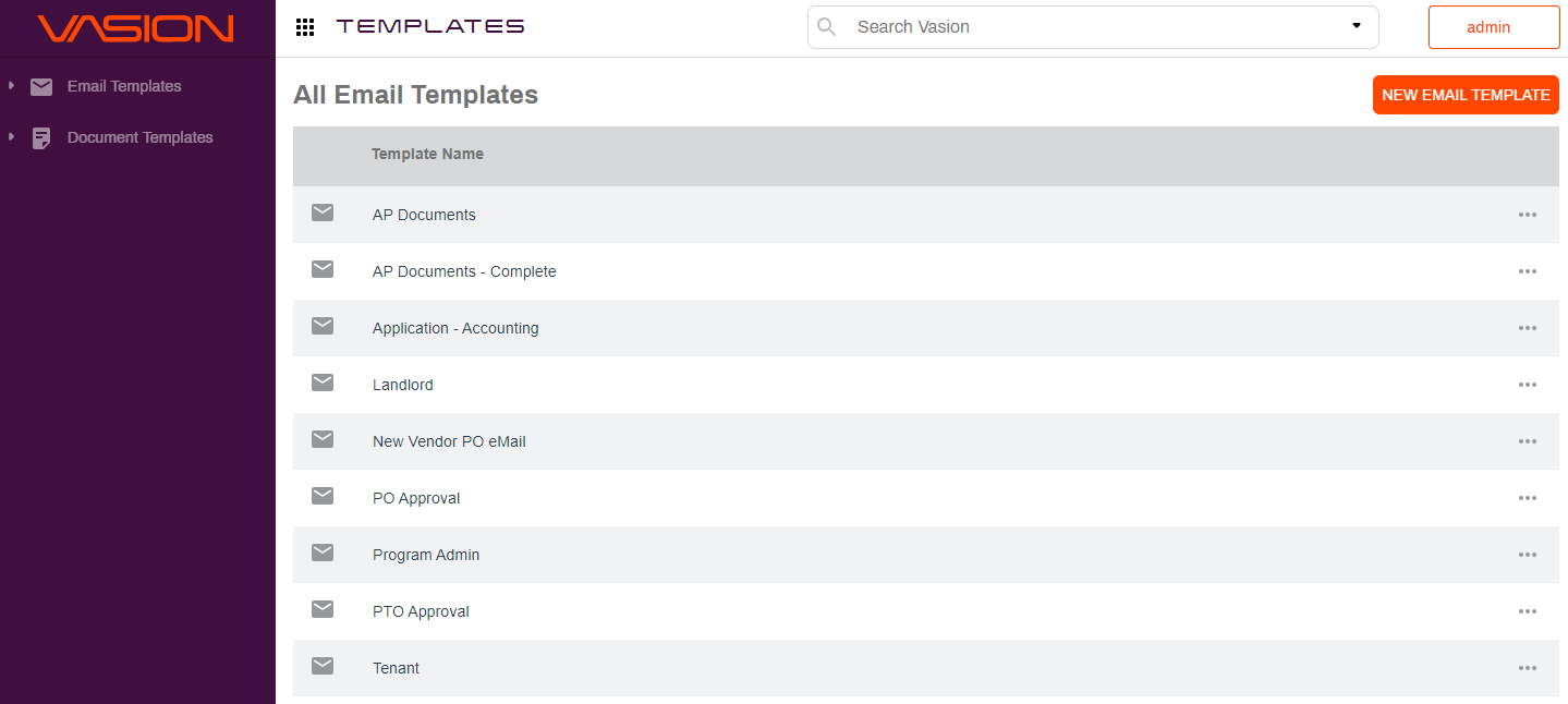 Templates app