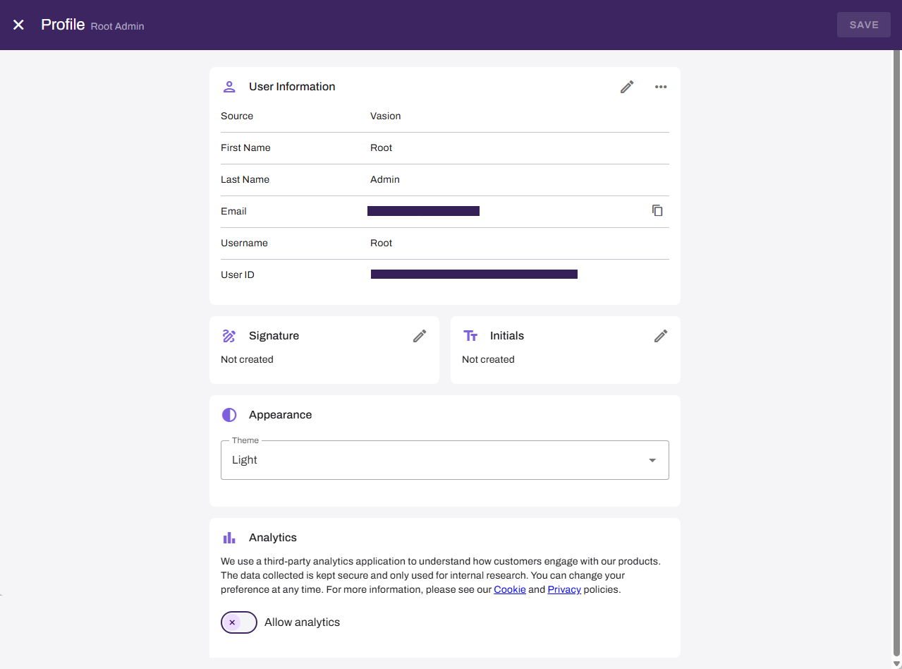 Edit Profile page Edit Profile page
