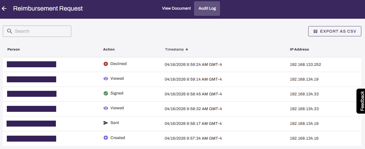 Sign showing Audit Log. Sign showing Audit Log.