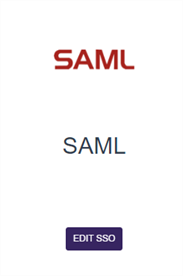 SAML connect SSO option.
