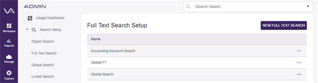 New Full Text Search.