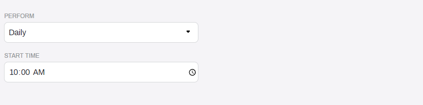General settings.