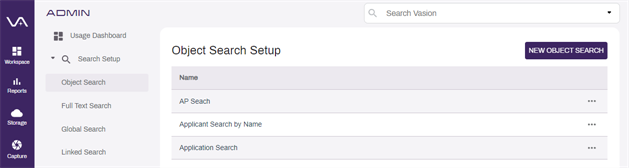 New Object Search.