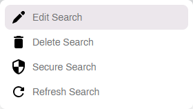 Existing Search Menu.