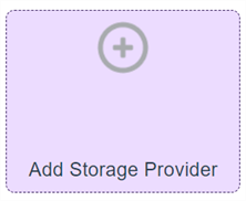 Add Storage Provider.