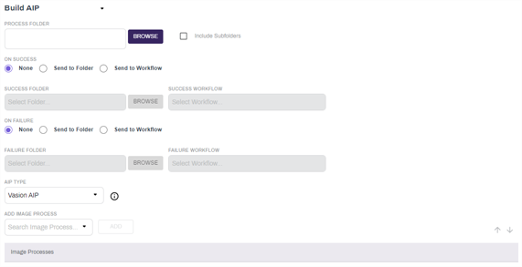 Build AIP configuration options.