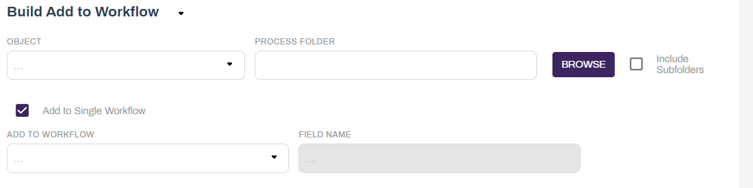 Build Add to Workflow.
